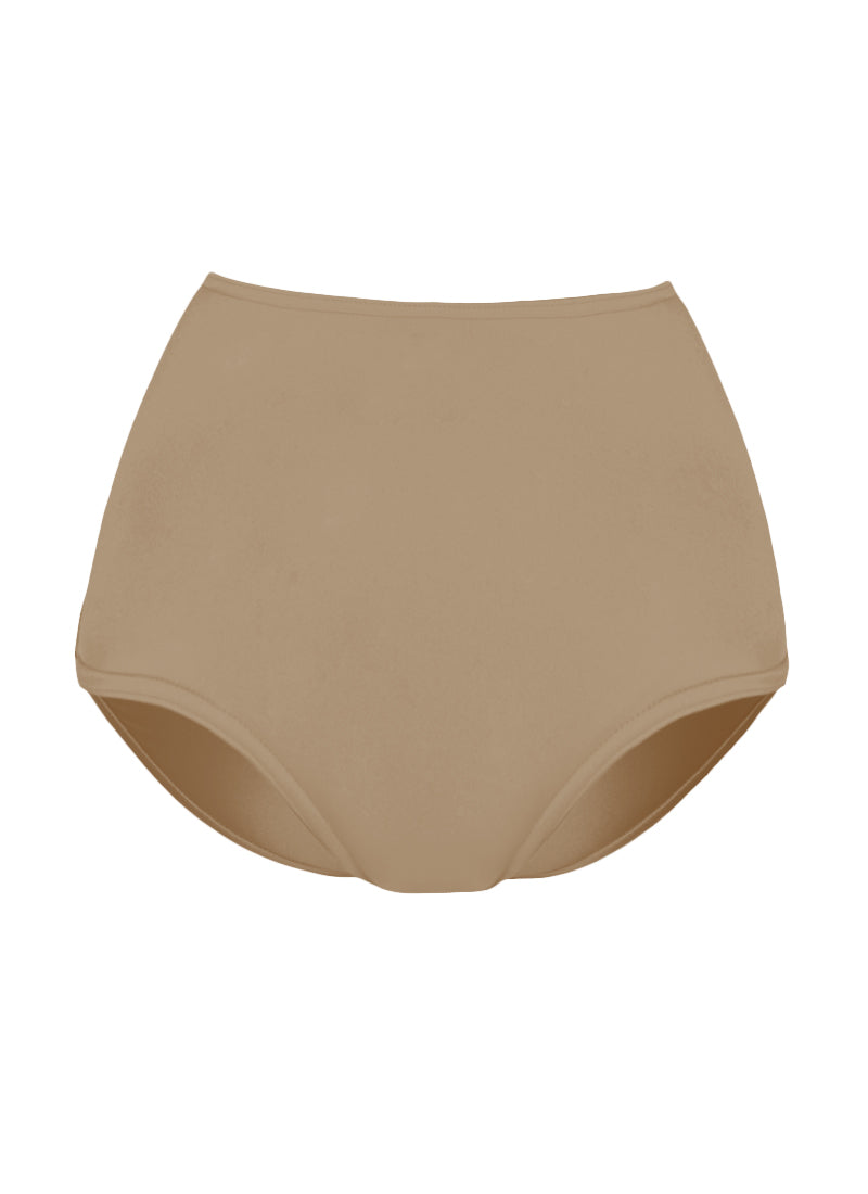 High Waist Dance Briefs - Nudes and Browns