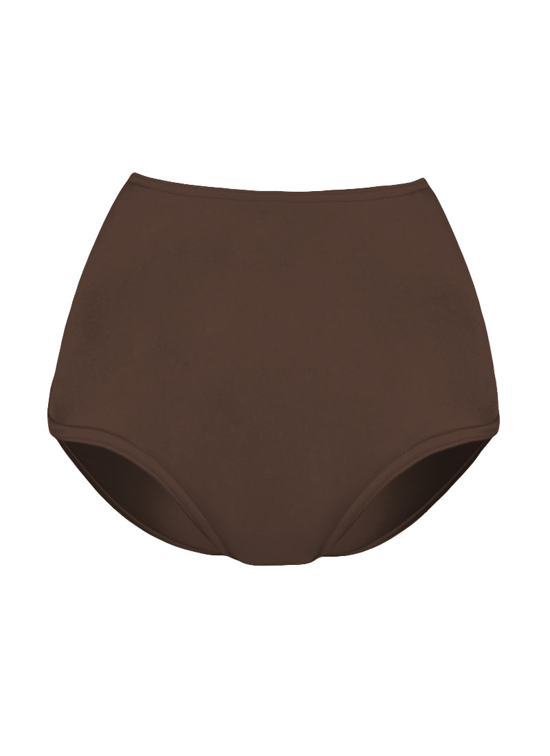 High Waist Dance Briefs - Nudes and Browns