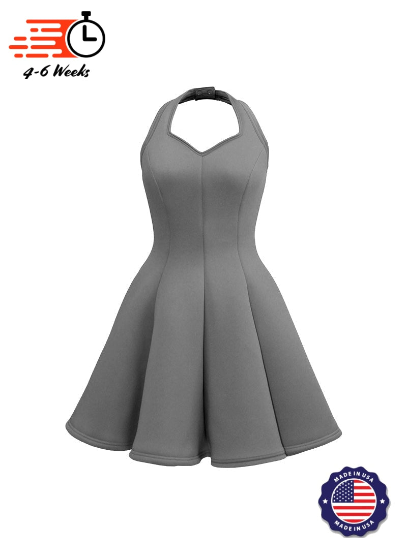 Sweetheart Halter Super Techno Show Choir Dress - Neutrals and Black - Ships 4 to 6 weeks