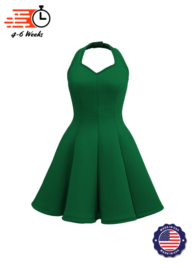 Sweetheart Halter Super Techno Show Choir Dress - Greens & Yellows - Ships 4 to 6 weeks