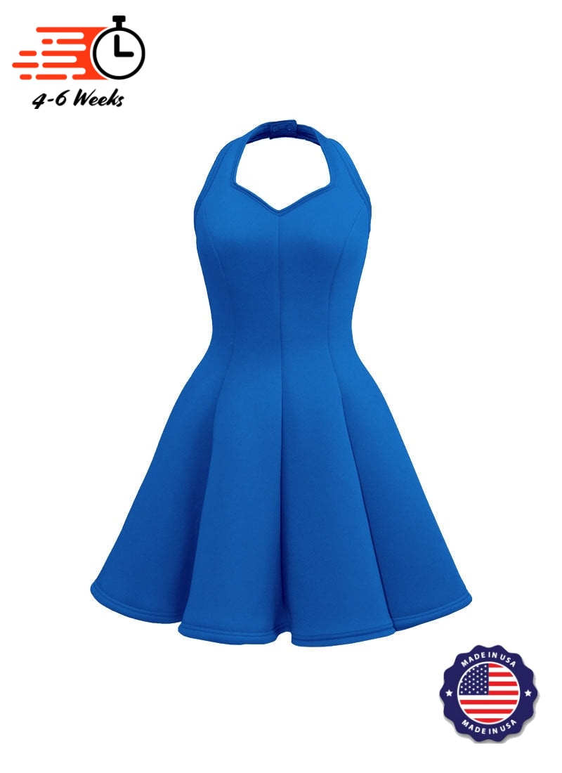 Sweetheart Halter Super Techno Show Choir Dress - Blues - Ships 4 to 6 weeks