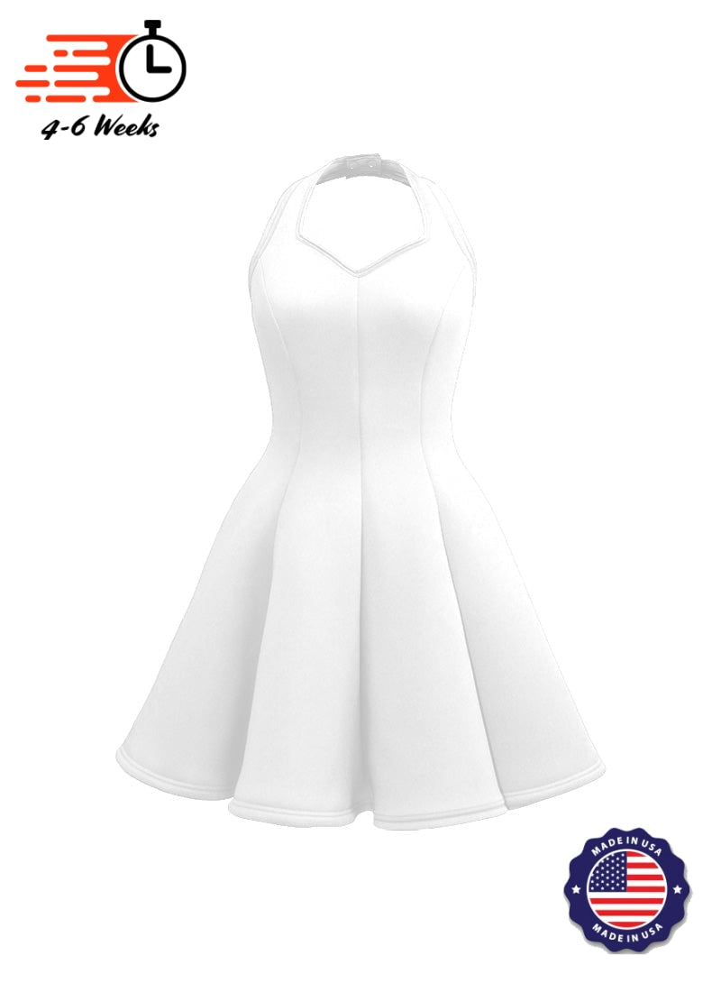 Sweetheart Halter Super Techno Show Choir Dress - Neutrals and Black - Ships 4 to 6 weeks