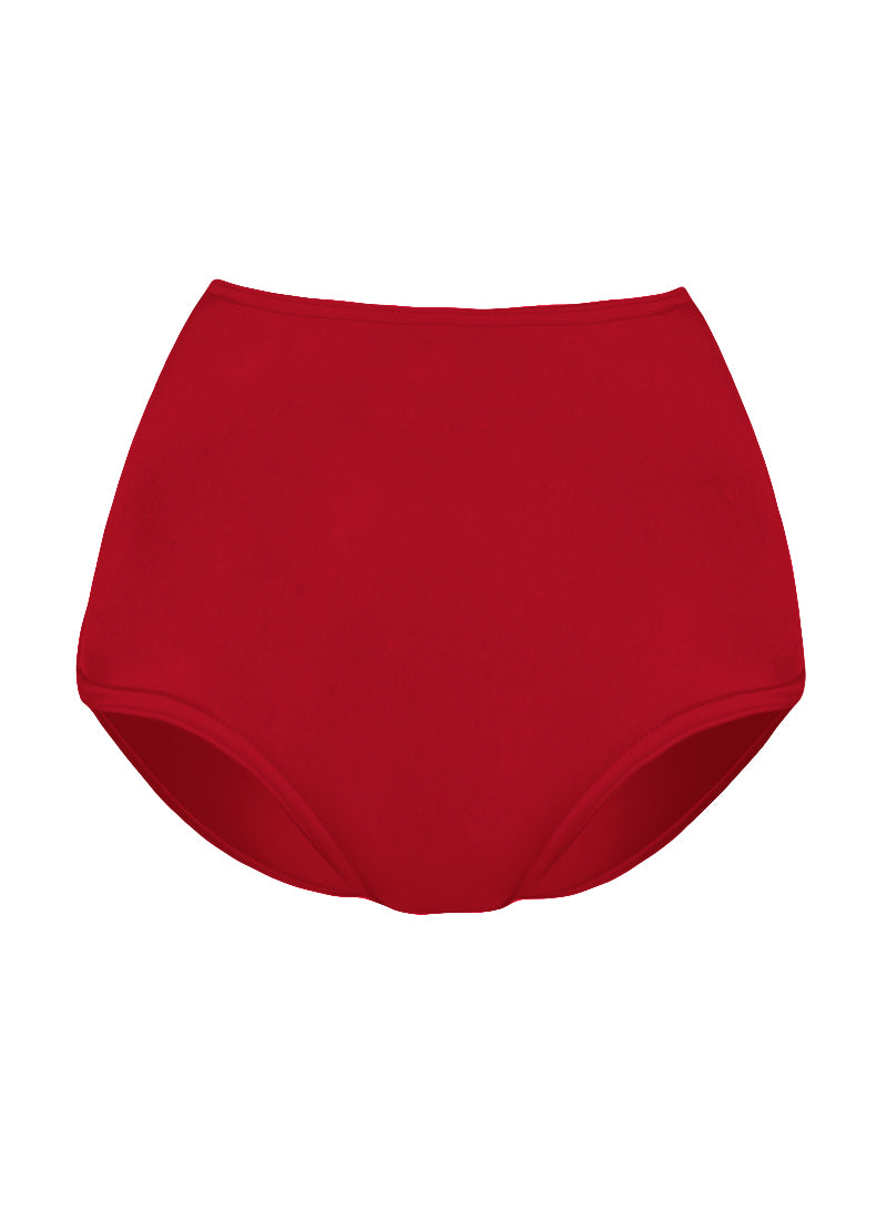 High Waist Dance Briefs - Reds & Oranges
