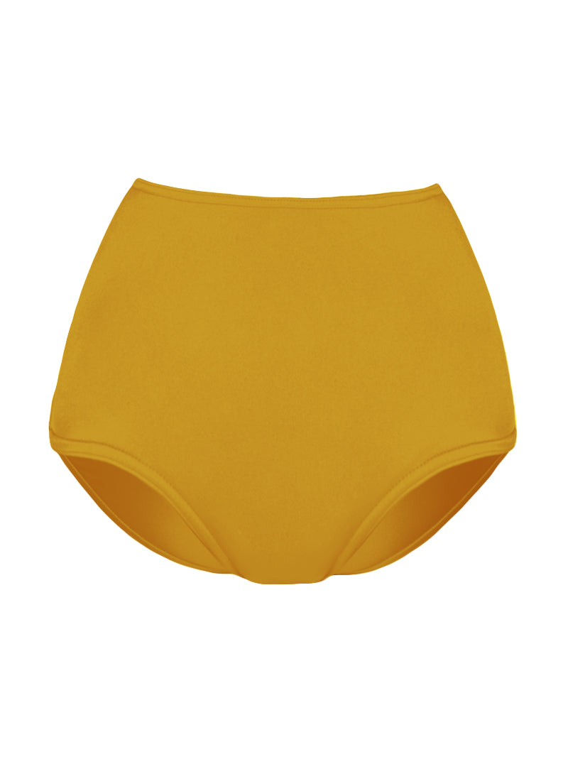 High Waist Dance Briefs - Yellows