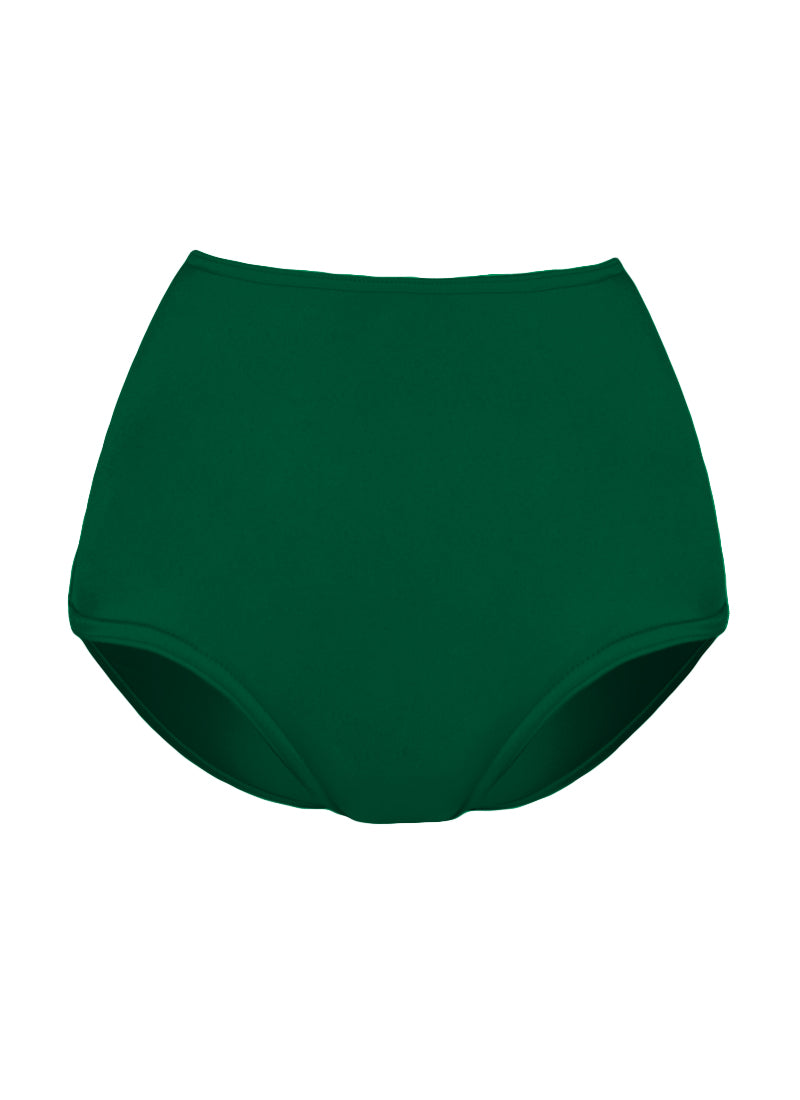 High Waist Dance Briefs - Greens