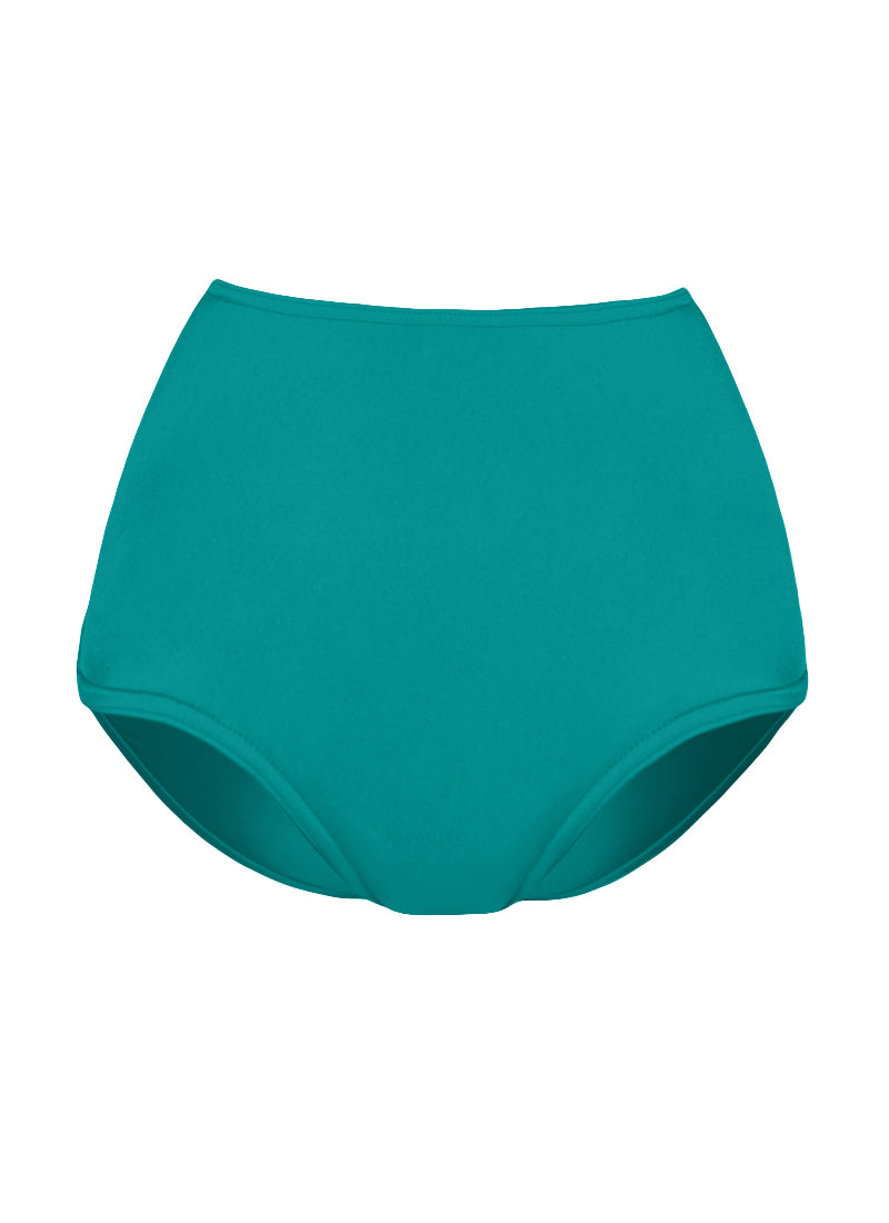 High Waist Dance Briefs - Greens