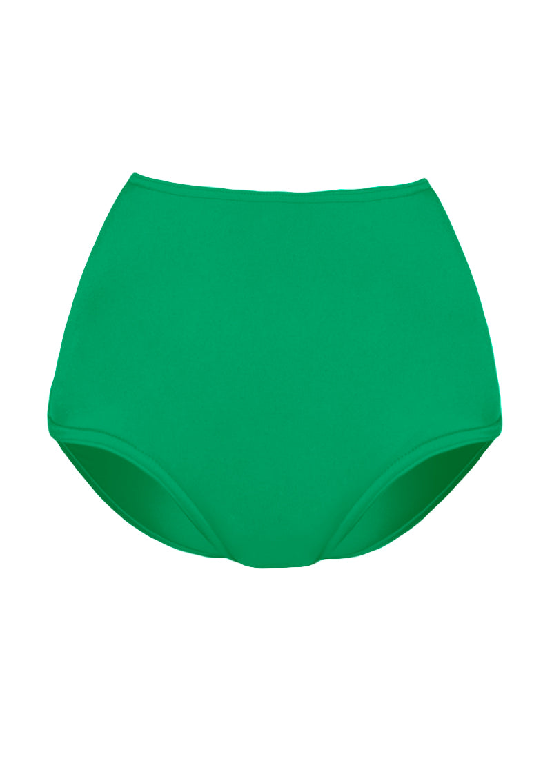 High Waist Dance Briefs - Greens