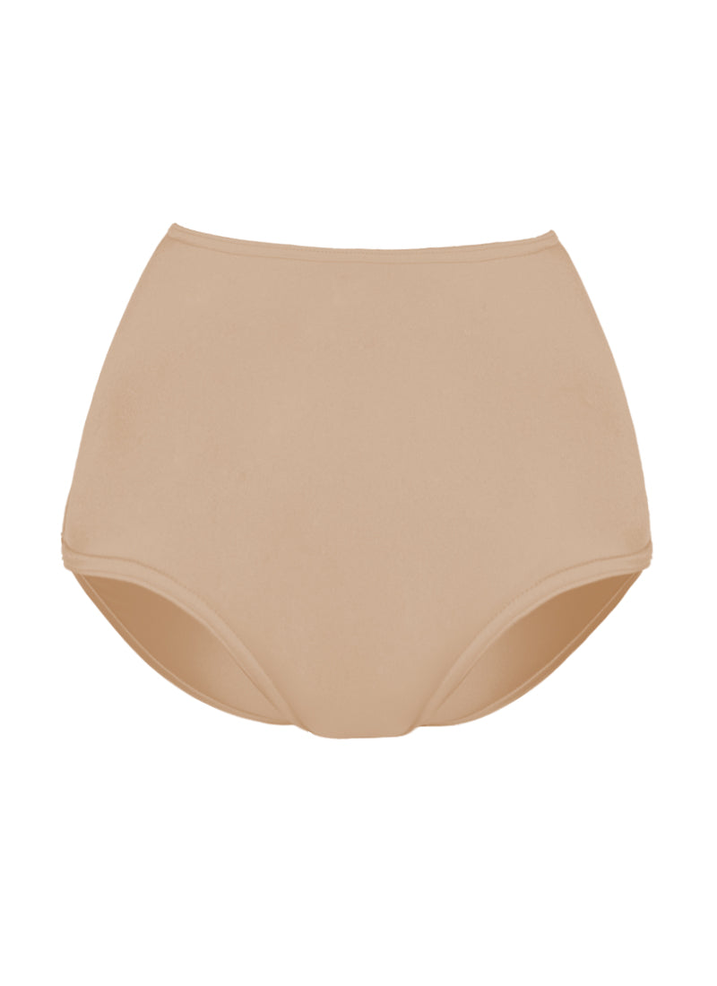 High Waist Dance Briefs - Nudes and Browns