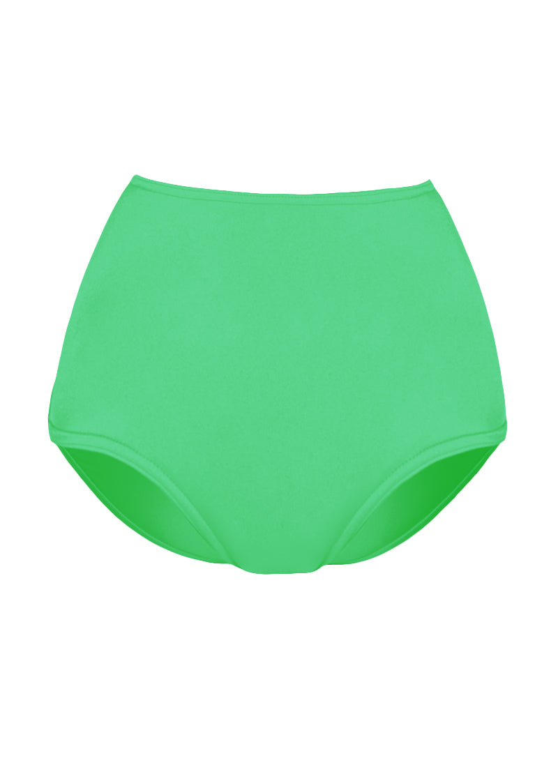 High Waist Dance Briefs - Greens