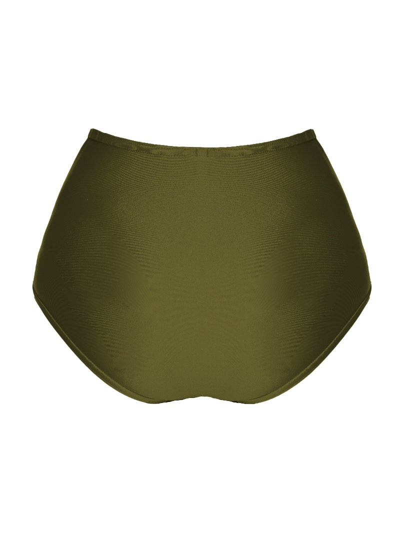 High Waist Dance Briefs - Greens