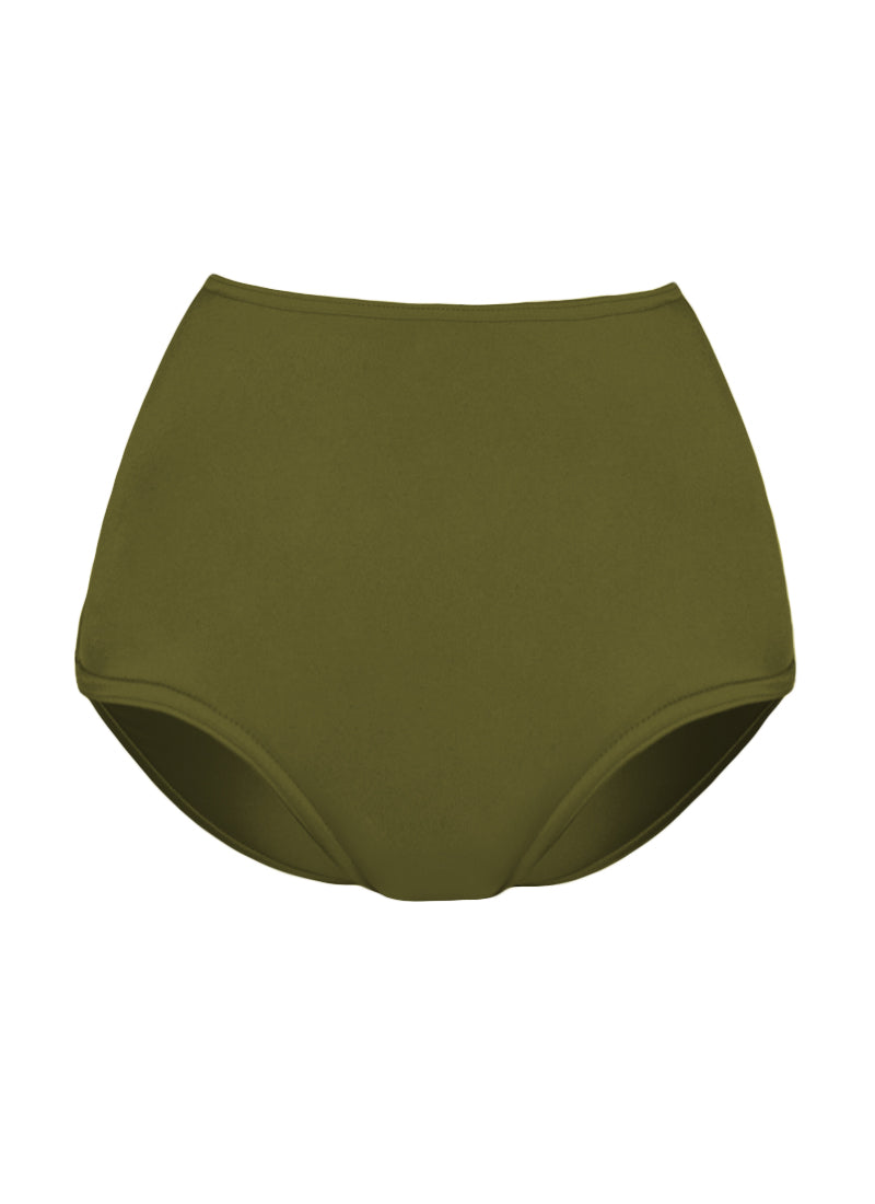 High Waist Dance Briefs - Greens