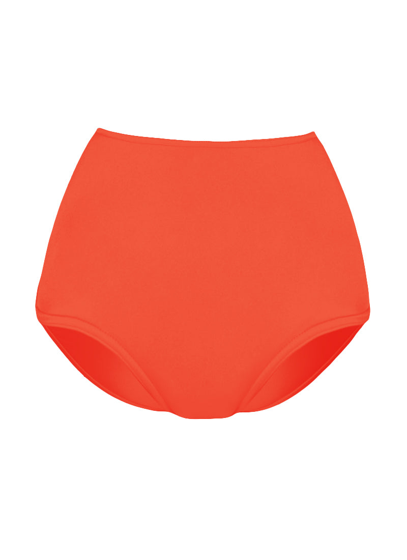 High Waist Dance Briefs - Reds & Oranges