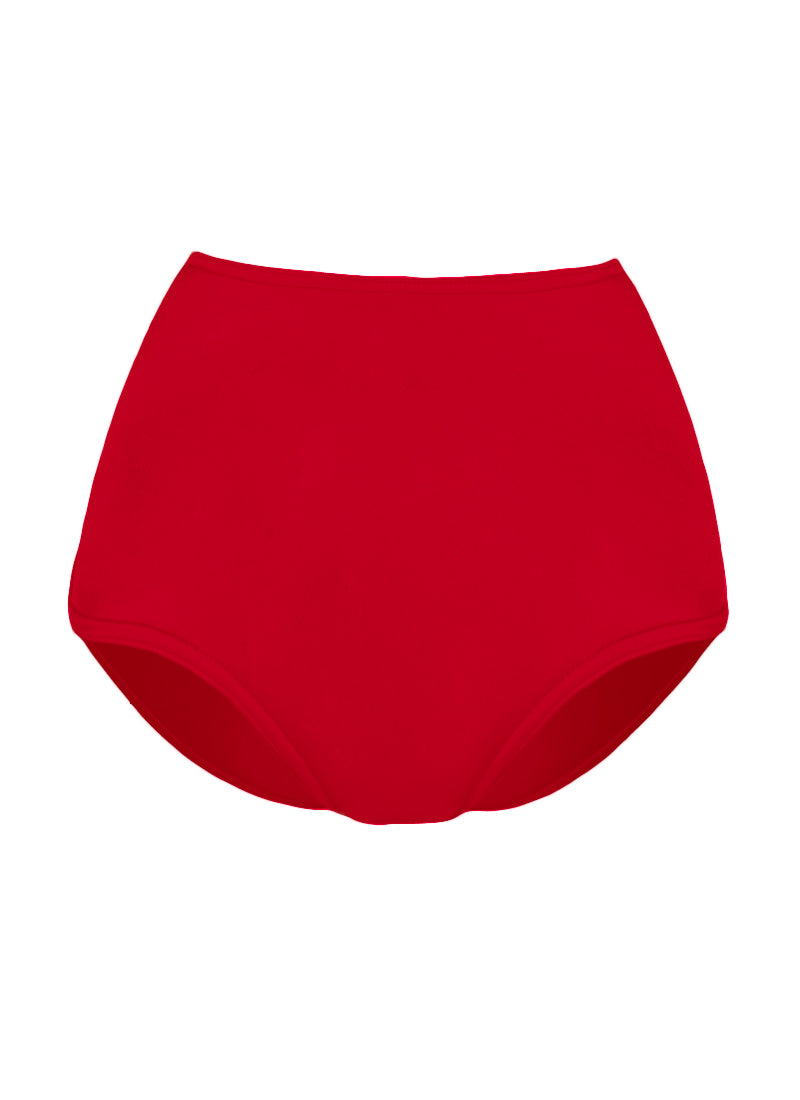High Waist Dance Briefs - Reds & Oranges