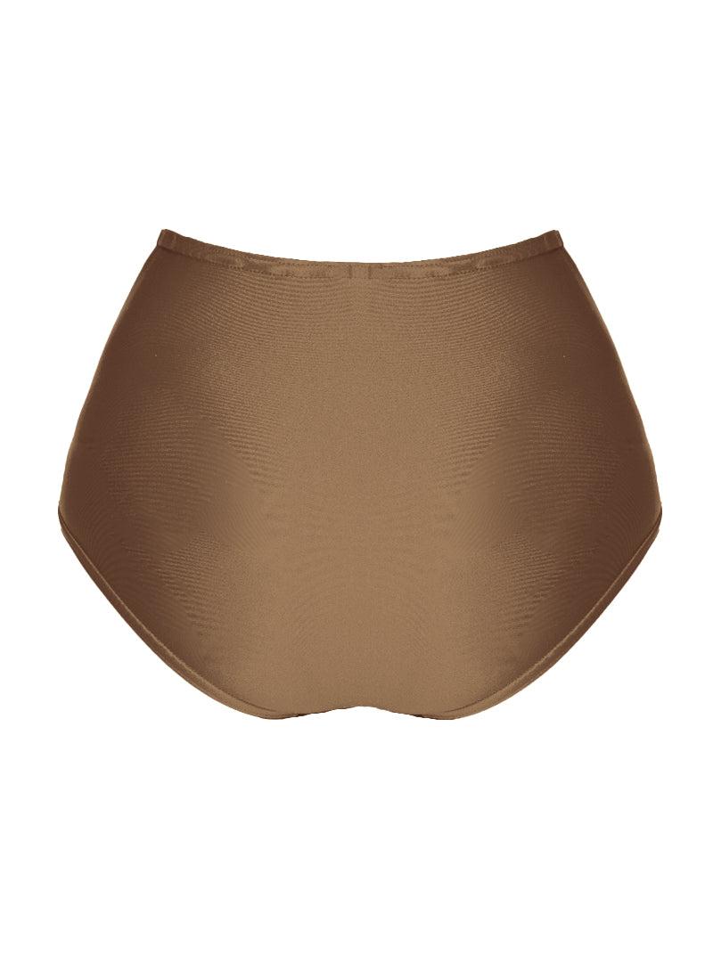 High Waist Dance Briefs - Nudes and Browns