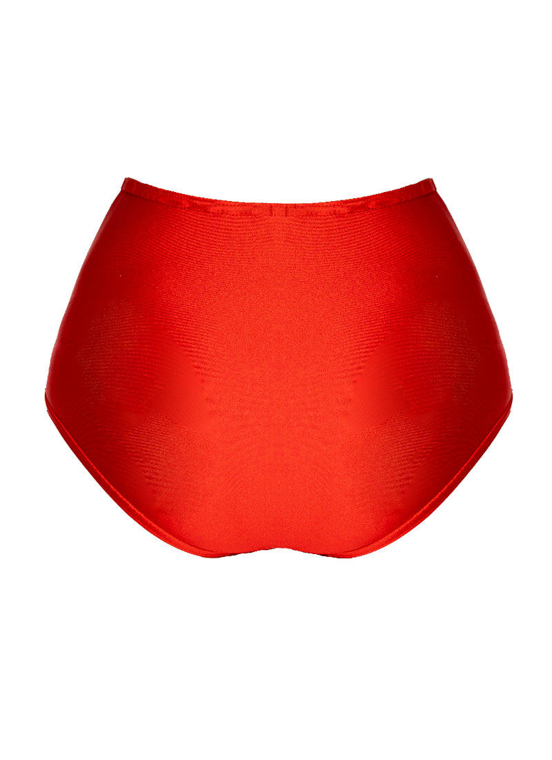 High Waist Dance Briefs - Reds & Oranges
