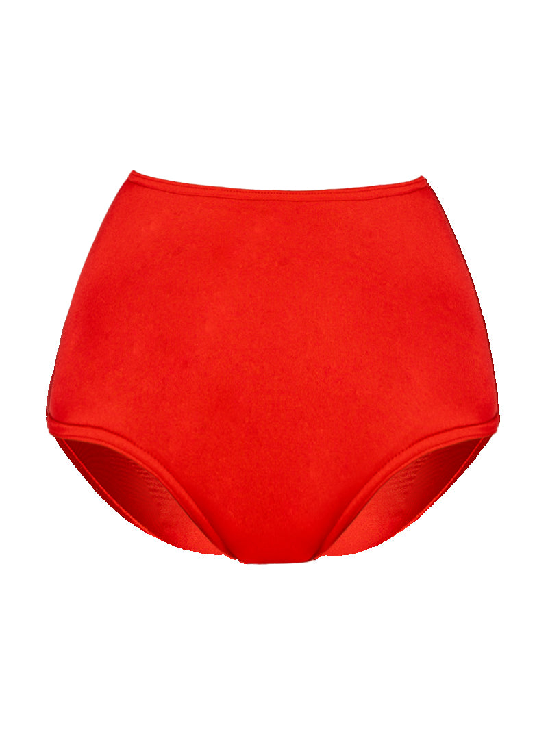 High Waist Dance Briefs - Reds & Oranges