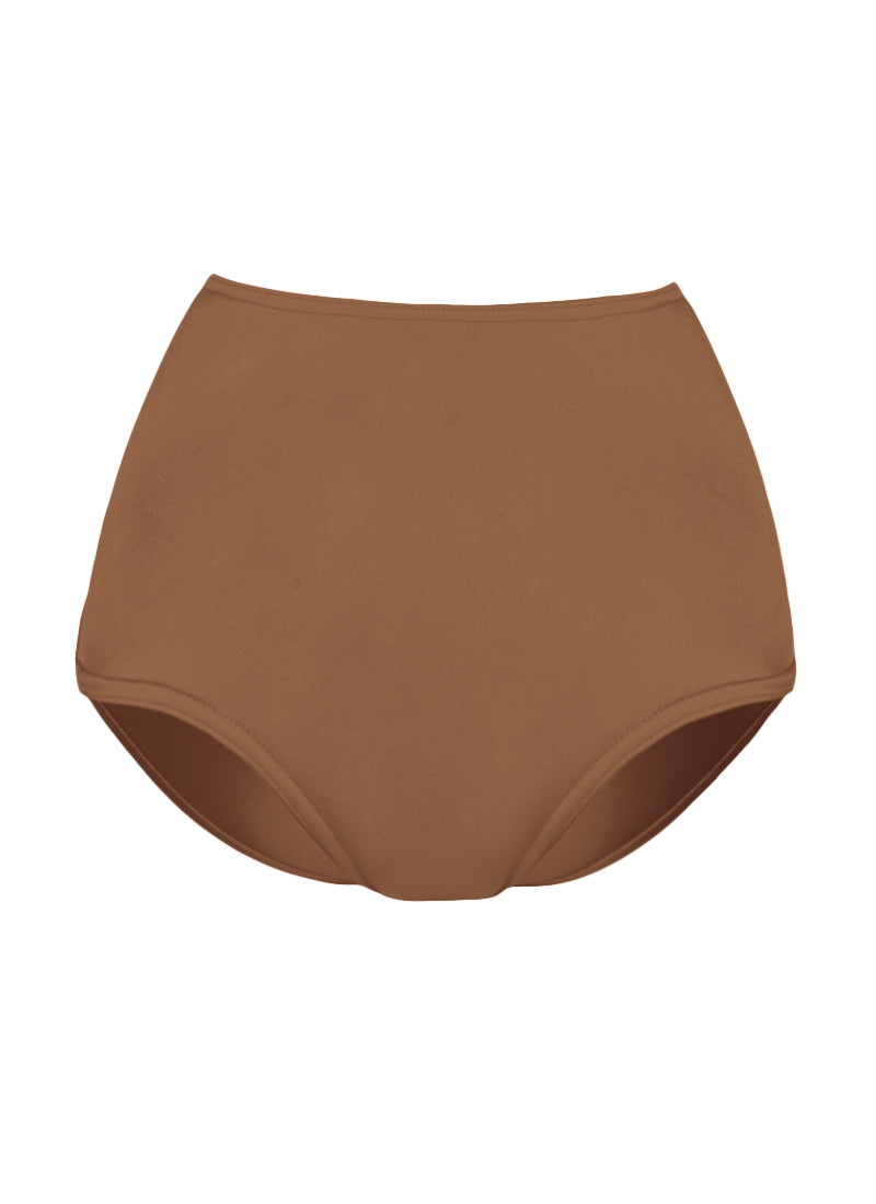 High Waist Dance Briefs - Nudes and Browns