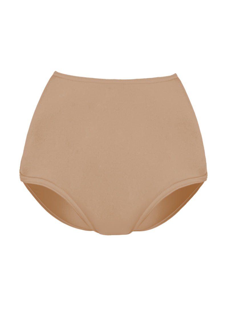 High Waist Dance Briefs - Nudes and Browns