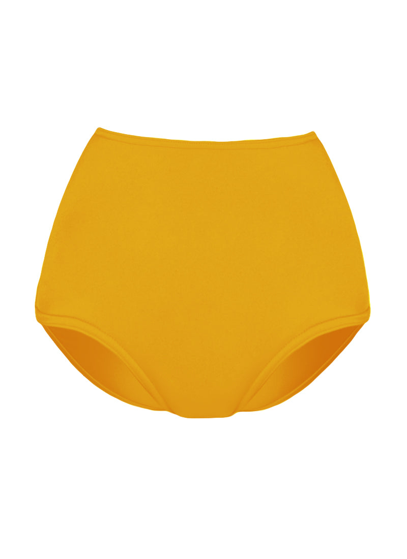 High Waist Dance Briefs - Yellows