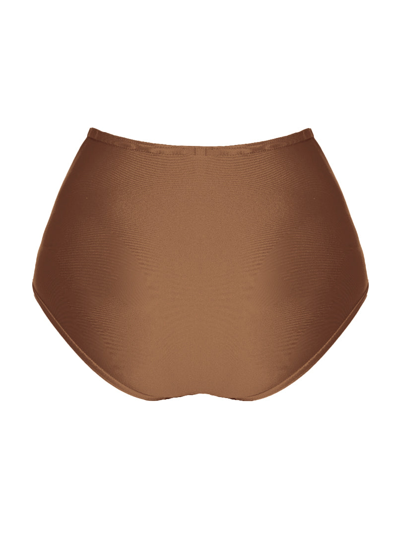 High Waist Dance Briefs - Nudes and Browns
