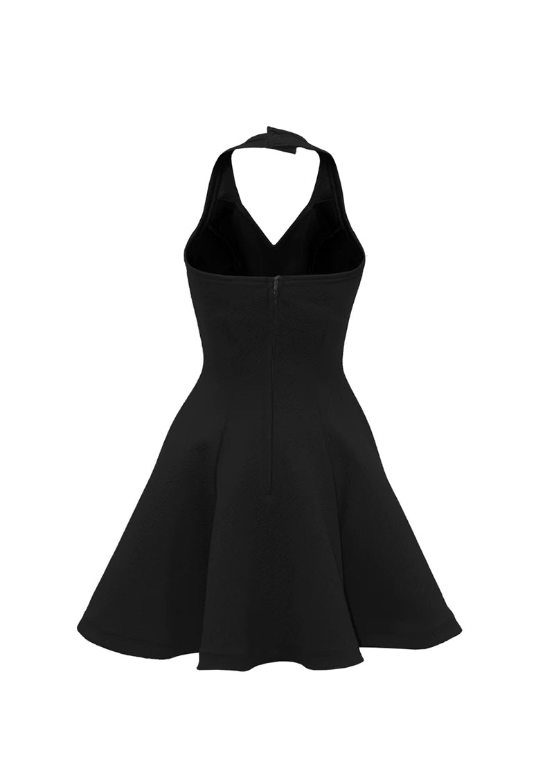 Black Super Techno Show Choir Dress Back View