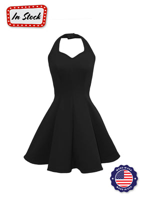 Black Super Techno Show Choir Dress Front View
