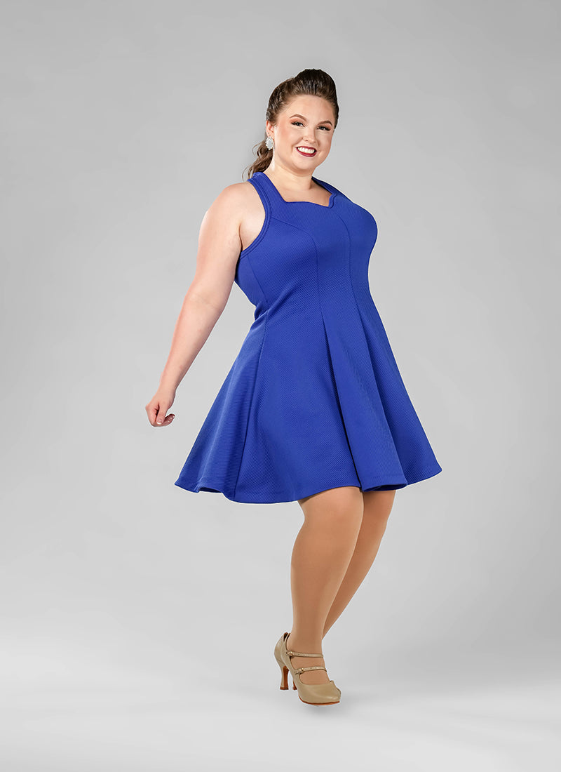 Sweetheart Halter Royal Blue Princess Seam Show Choir Dress - InStock PrePak