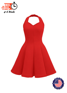 Sweetheart Halter Super Techno Show Choir Dress - Reds & Oranges - Ships 4 to 6 weeks