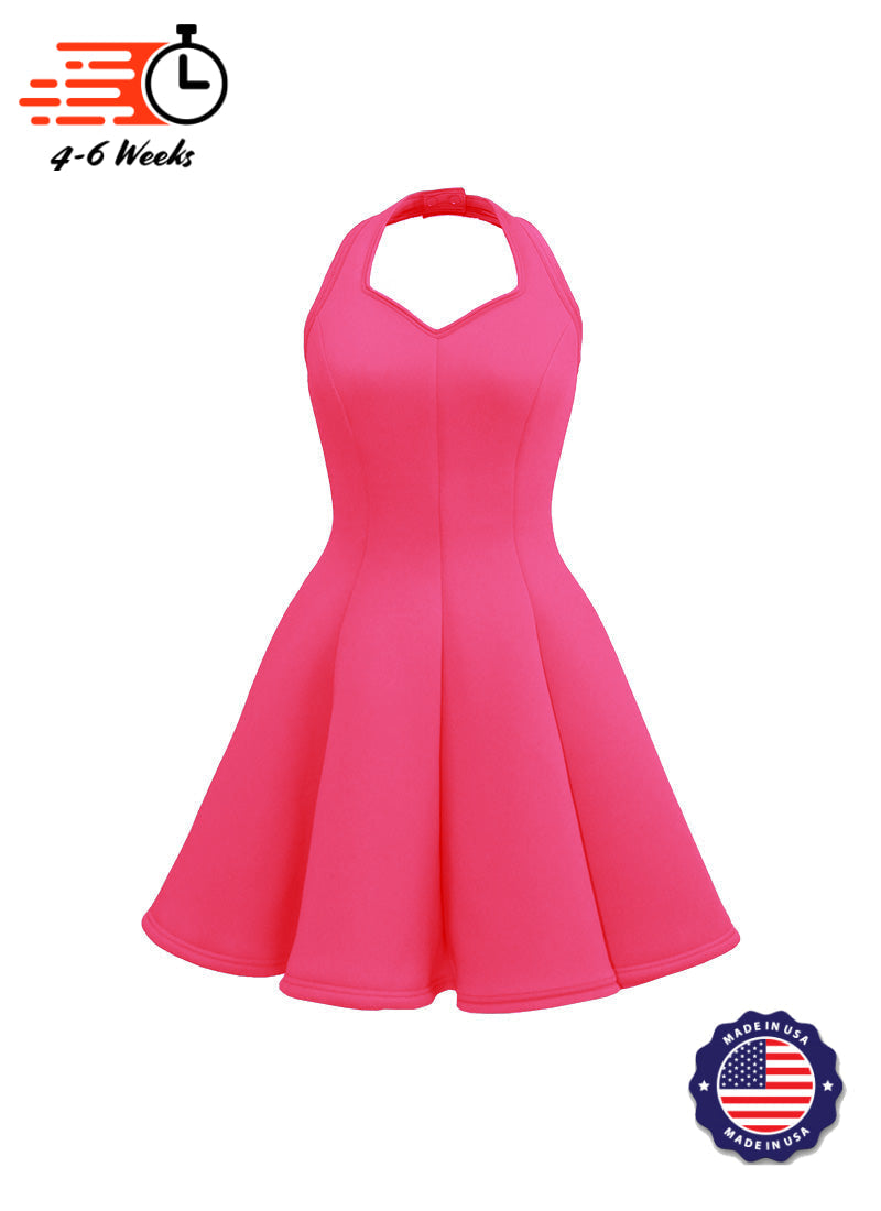 Sweetheart Halter Super Techno Show Choir Dress - Pinks & Purples