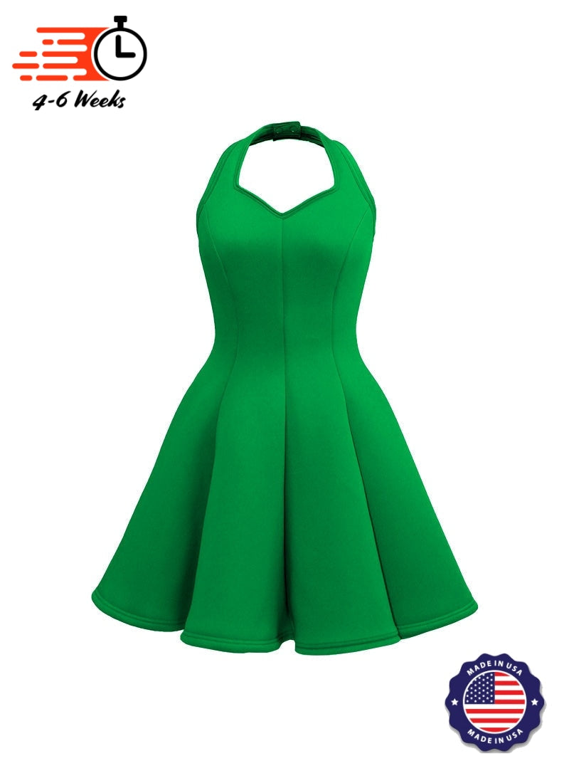 Sweetheart Halter Super Techno Show Choir Dress - Greens & Yellows