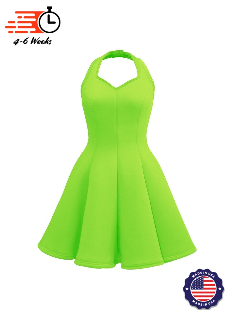 Sweetheart Halter Super Techno Show Choir Dress - Neons & Metallics