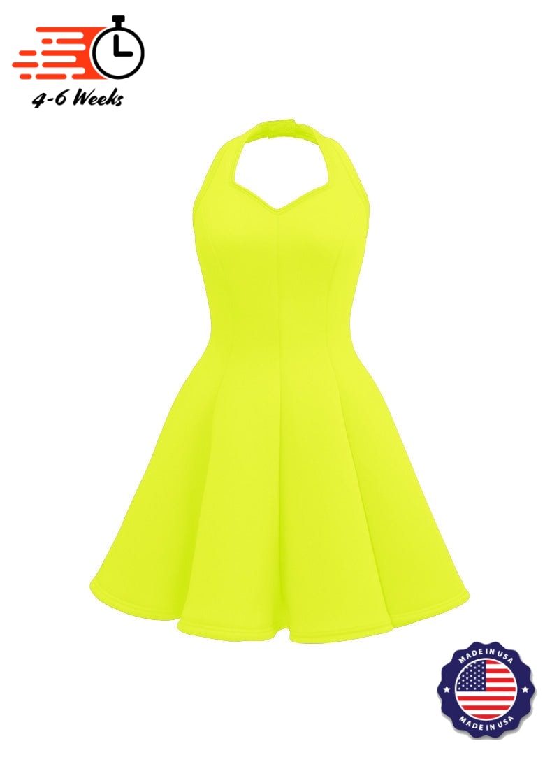 Sweetheart Halter Super Techno Show Choir Dress - Neons & Metallics - Ships 4 to 6 weeks