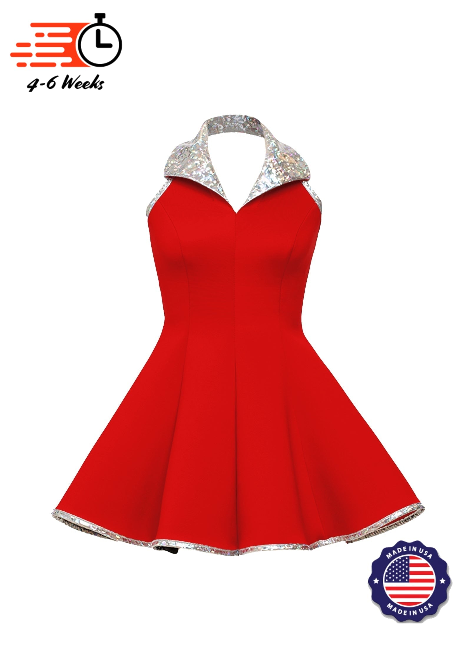 white christmas dresses Collared Cocktail Dress in Blushed Blue 8 main image 0