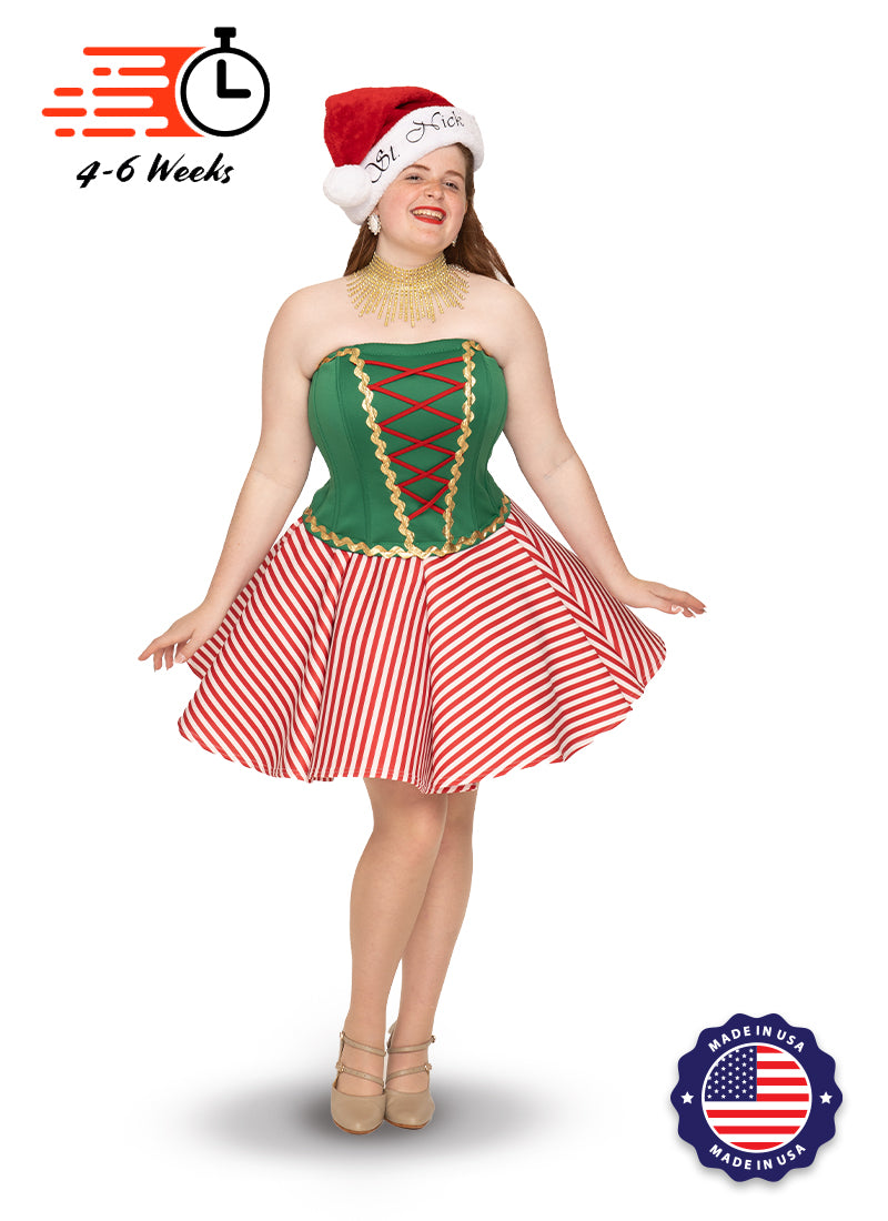 white christmas dresses Santa's Helper Show Choir Costume - Ships 4 to 6 weeks