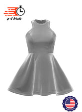 Velvet Serpentine Neckline Show Choir Dress - Ships 4 to 6 weeks