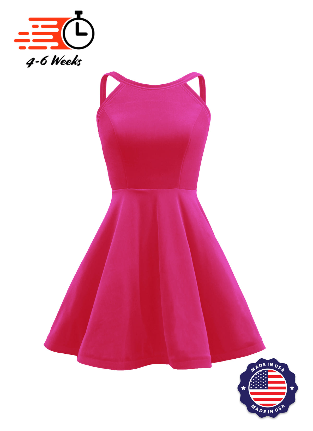 The DANCER Stretch Velvet Show Choir Dress with Attached Briefs - Ships 4 to 6 weeks