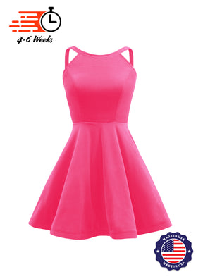The DANCER Stretch Velvet Show Choir Dress with Attached Briefs - Ships 4 to 6 weeks