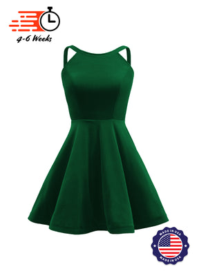 The DANCER Stretch Velvet Show Choir Dress with Attached Briefs - Ships 4 to 6 weeks