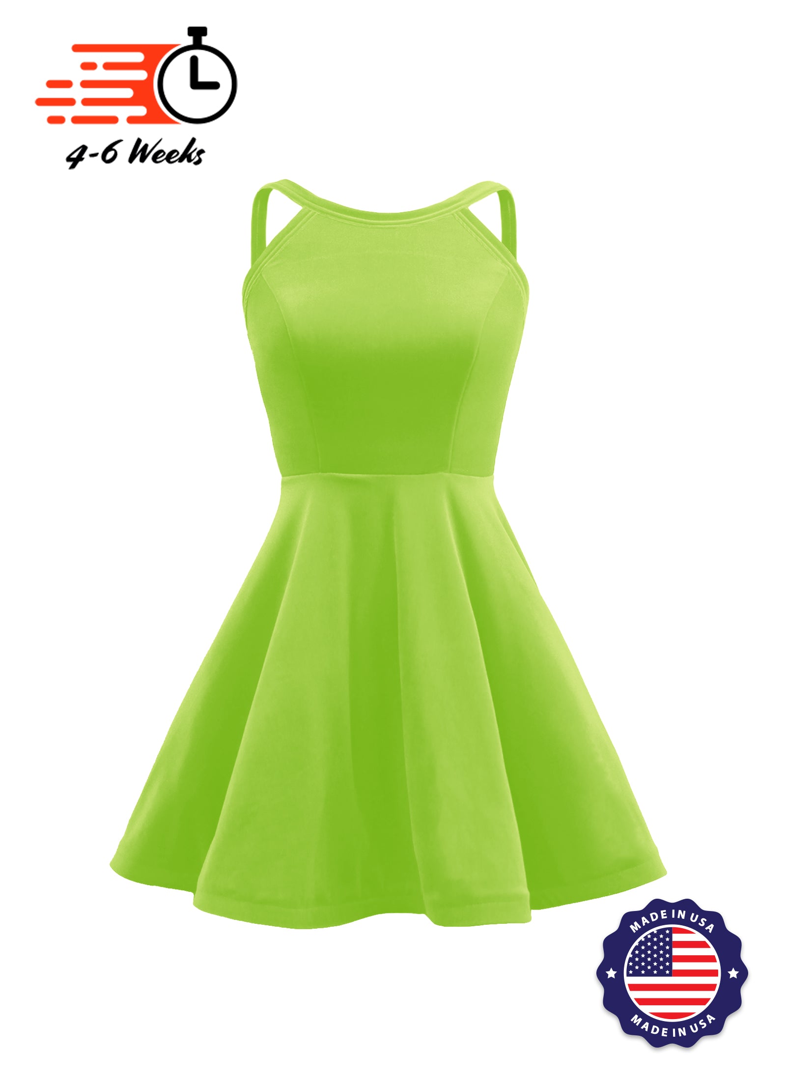 The DANCER Stretch Velvet Show Choir Dress with Attached Briefs - Ships 4 to 6 weeks