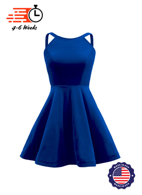 The DANCER Stretch Velvet Show Choir Dress with Attached Briefs - Ships 4 to 6 weeks