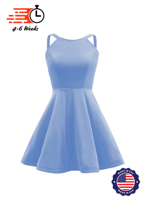 The DANCER Stretch Velvet Show Choir Dress with Attached Briefs - Ships 4 to 6 weeks