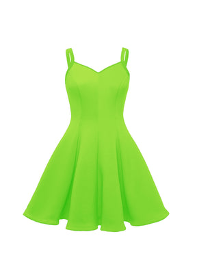 Sweetheart Straps Princess Seam Show Choir Dress with Attached Briefs - Neons & Metallics - Ships 4 to 6 weeks