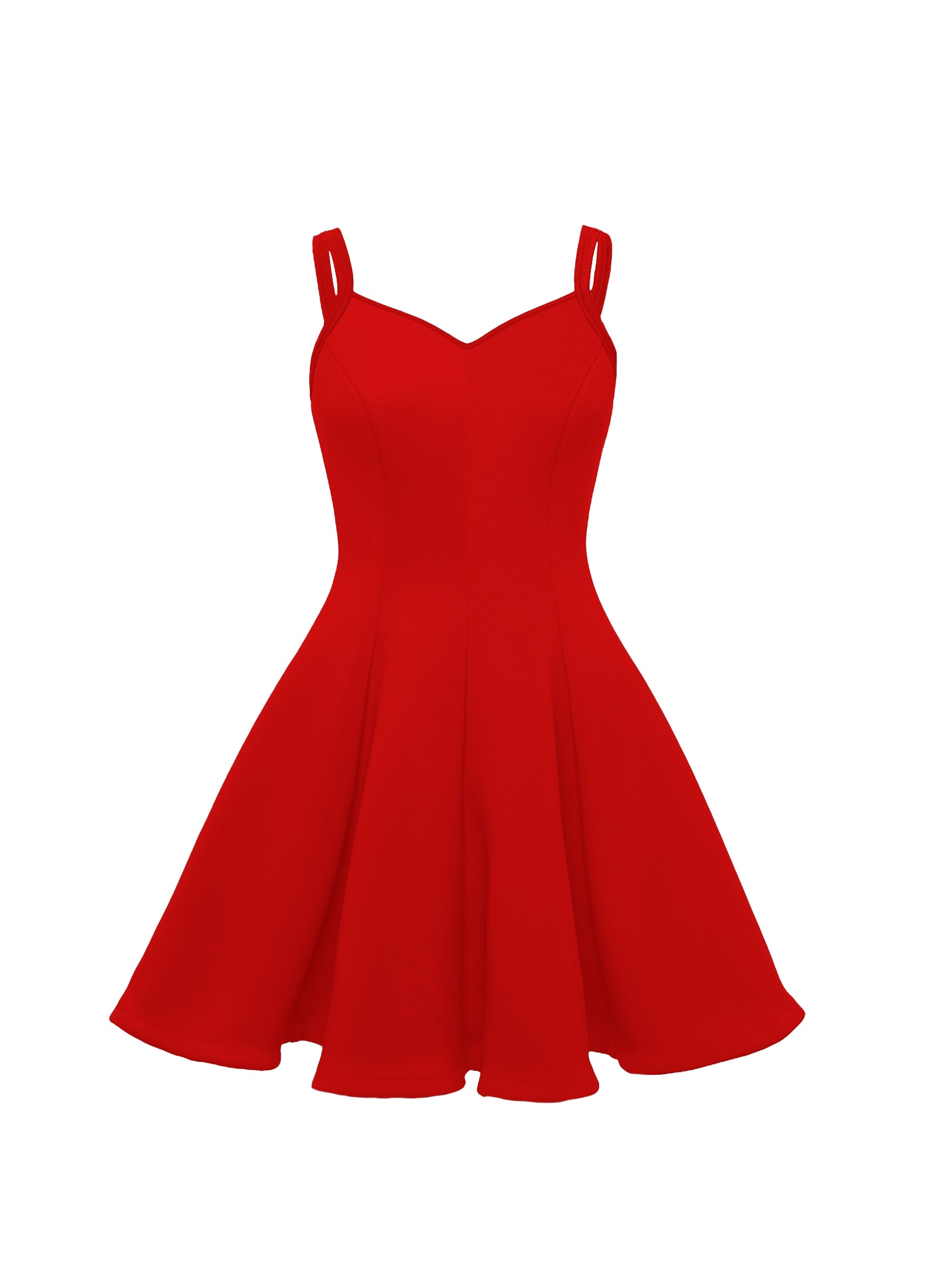 Sweetheart Straps Princess Seam Show Choir Dress with Attached Briefs - Ships 4 to 6 weeks