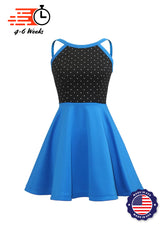 Black/Royal Knit Show Choir Dress - Ships 4 to 6 weeks