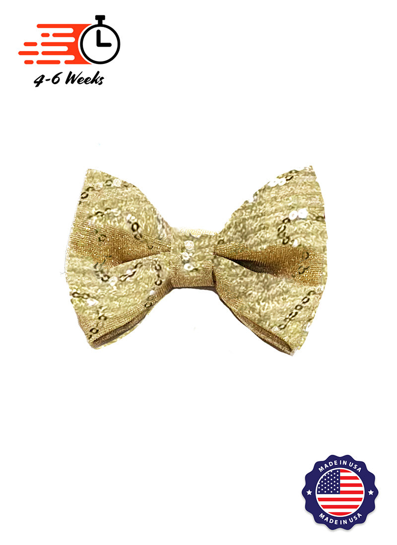 Crinkle Metallic Sequin Boy’s Bow Tie - Ships 4 to 6 weeks