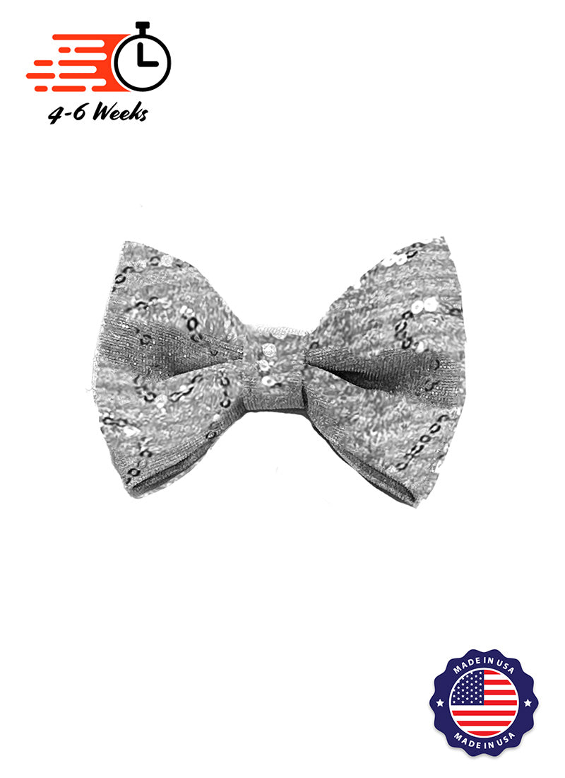 Crinkle Metallic Sequin Boy’s Bow Tie - Ships 4 to 6 weeks