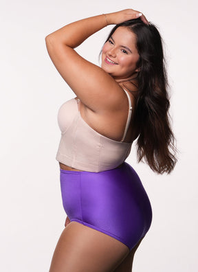 High Waist Dance Briefs - Purples